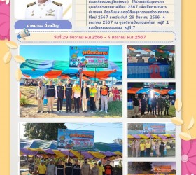 โครงการตั้งจุดตรวจจุดสกัดช่วงเทศการปีใหม่ 2567