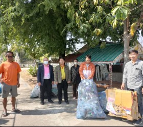 การรับซื้อขยะรีไซเคิลเพื่อขับเคลื่อนธนาคารขยะของตำบลทุ่งนางโอก(บ้านดอนกระยอม หมู่ที่ 5) ประจำเดือนมกราคม 2568