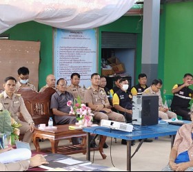 ร่วมประเมินผลการปฎิบัติงานกำนันตำบลทุ่งนางโอก ประจำปี 2568 